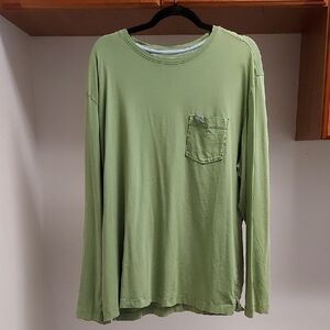 Tommy Bahama Men's Long-Sleeve Crewneck Pocket Shirt - Light Green